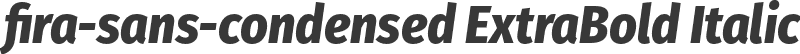 fira-sans-condensed ExtraBold Italic