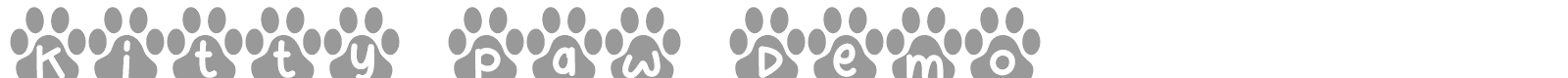 Kitty Paw font preview