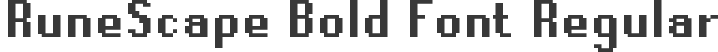 RuneScape Bold Font Regular