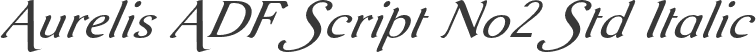 Aurelis ADF Script No2 Std Italic