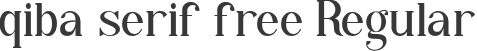 qiba-serif-free Regular