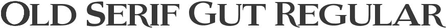 Old Serif Gut Regular