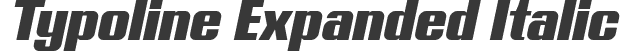 Typoline Expanded Italic