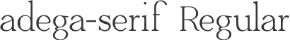 adega-serif Regular