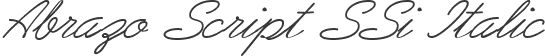 Abrazo Script SSi Italic