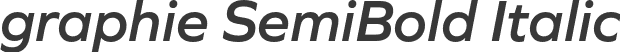 graphie SemiBold Italic
