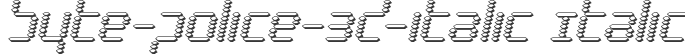 byte-police-3d-italic Italic