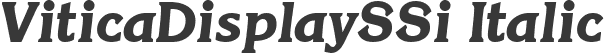 ViticaDisplaySSi Italic