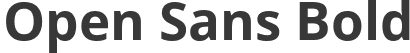 Open Sans Bold