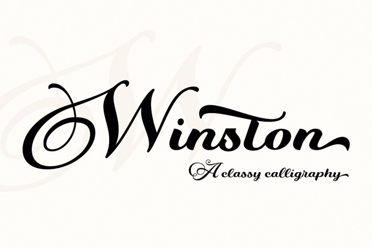 Winston Script Font