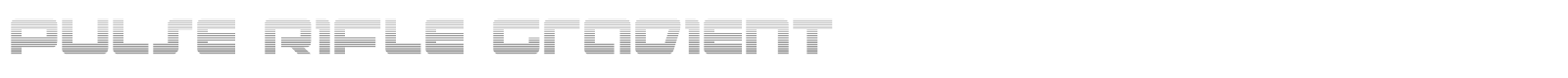 Pulse Rifle font preview