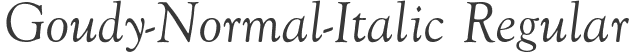 Goudy-Normal-Italic Regular