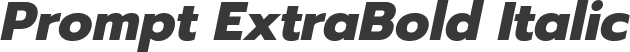 Prompt ExtraBold Italic