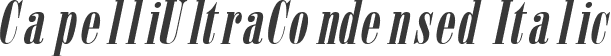 CapelliUltraCondensed Italic