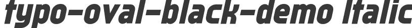 typo-oval-black-demo Italic