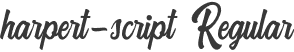 harpert-script Regular