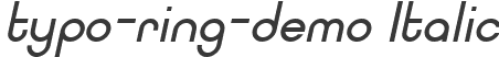 typo-ring-demo Italic