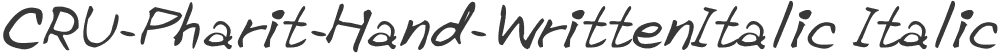 CRU-Pharit-Hand-WrittenItalic Italic