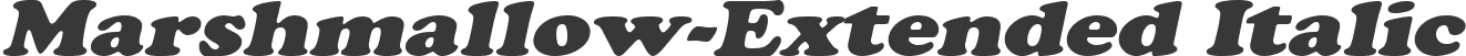 Marshmallow-Extended Italic