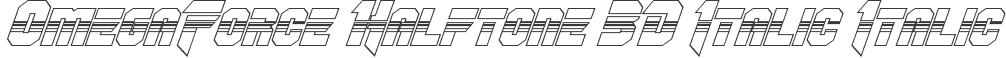 OmegaForce Halftone 3D Italic Italic