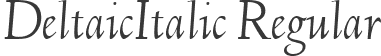 DeltaicItalic Regular