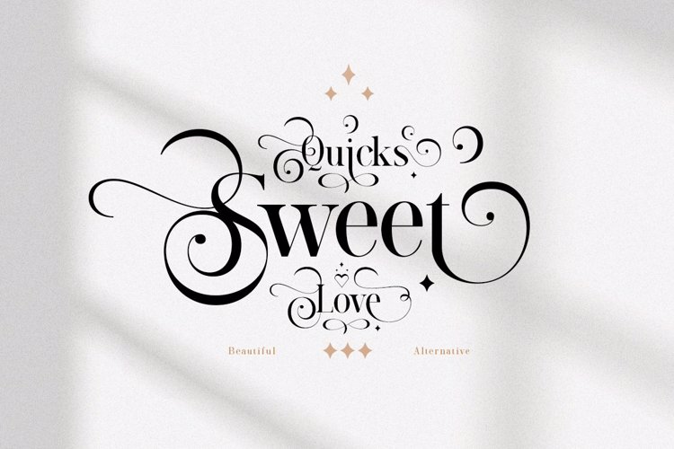 Quicks Sweet Love Font