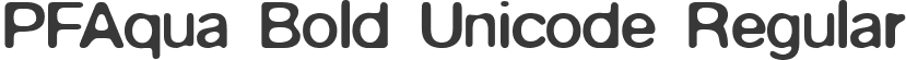 PFAqua Bold Unicode Regular