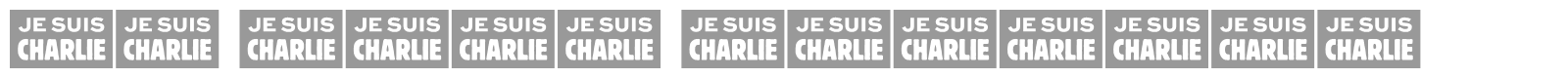 JE SUIS CHARLIE font preview