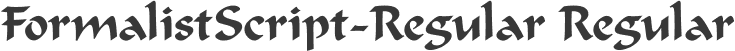 FormalistScript-Regular Regular