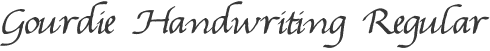 Gourdie Handwriting Regular