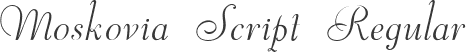 Moskovia Script Regular