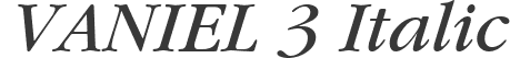 VANIEL 3 Italic