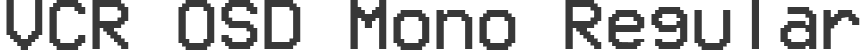 VCR OSD Mono Regular