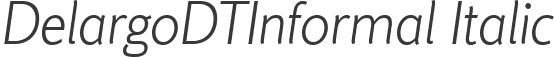 DelargoDTInformal Italic