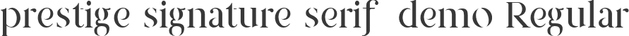 prestige-signature-serif--demo Regular