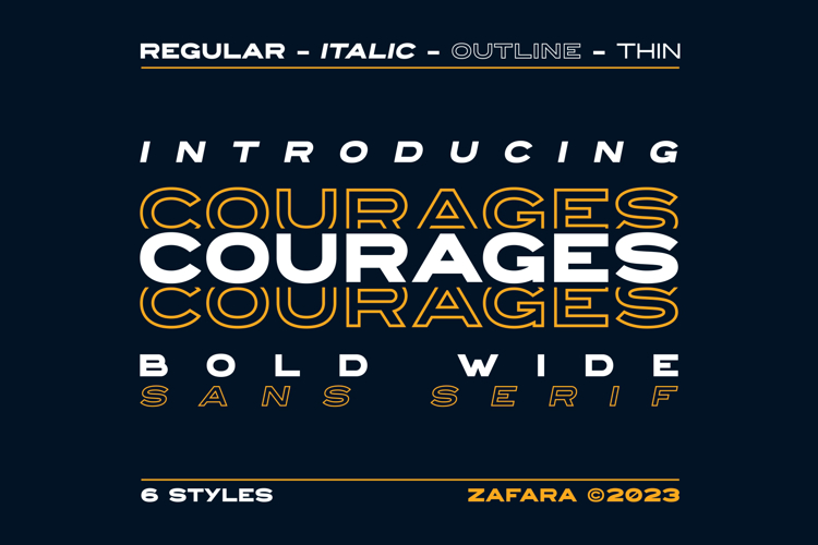 COURAGES Font