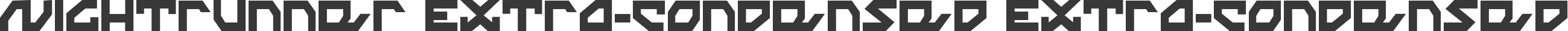 Nightrunner Extra-Condensed Extra-Condensed