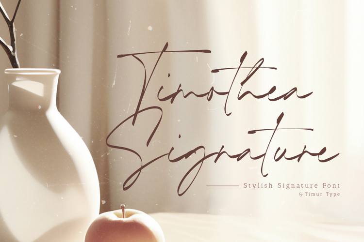 Timothea Signature Font