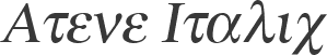 Atene Italic