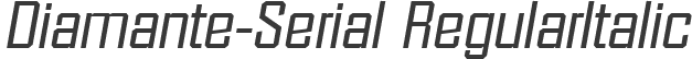 Diamante-Serial RegularItalic