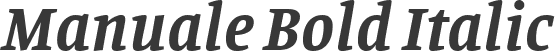 Manuale Bold Italic