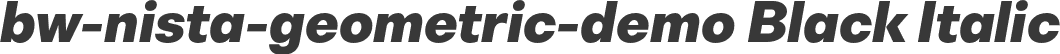 bw-nista-geometric-demo Black Italic