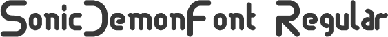 SonicDemonFont Regular