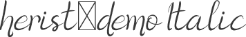 herist-demo Italic