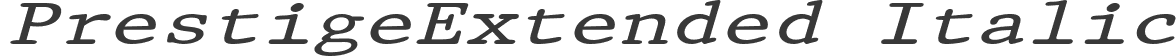 PrestigeExtended Italic