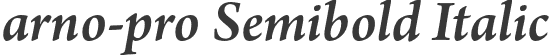 arno-pro Semibold Italic