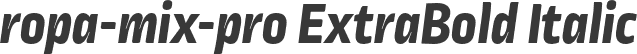 ropa-mix-pro ExtraBold Italic
