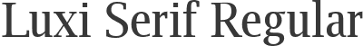 Luxi Serif Regular