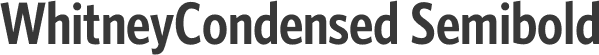 WhitneyCondensed Semibold