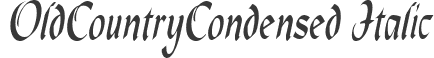 OldCountryCondensed Italic